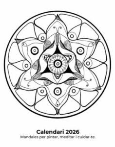 Calendari de mandales per pintar