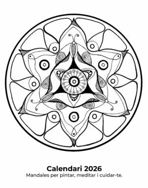 Calendari de mandales per pintar
